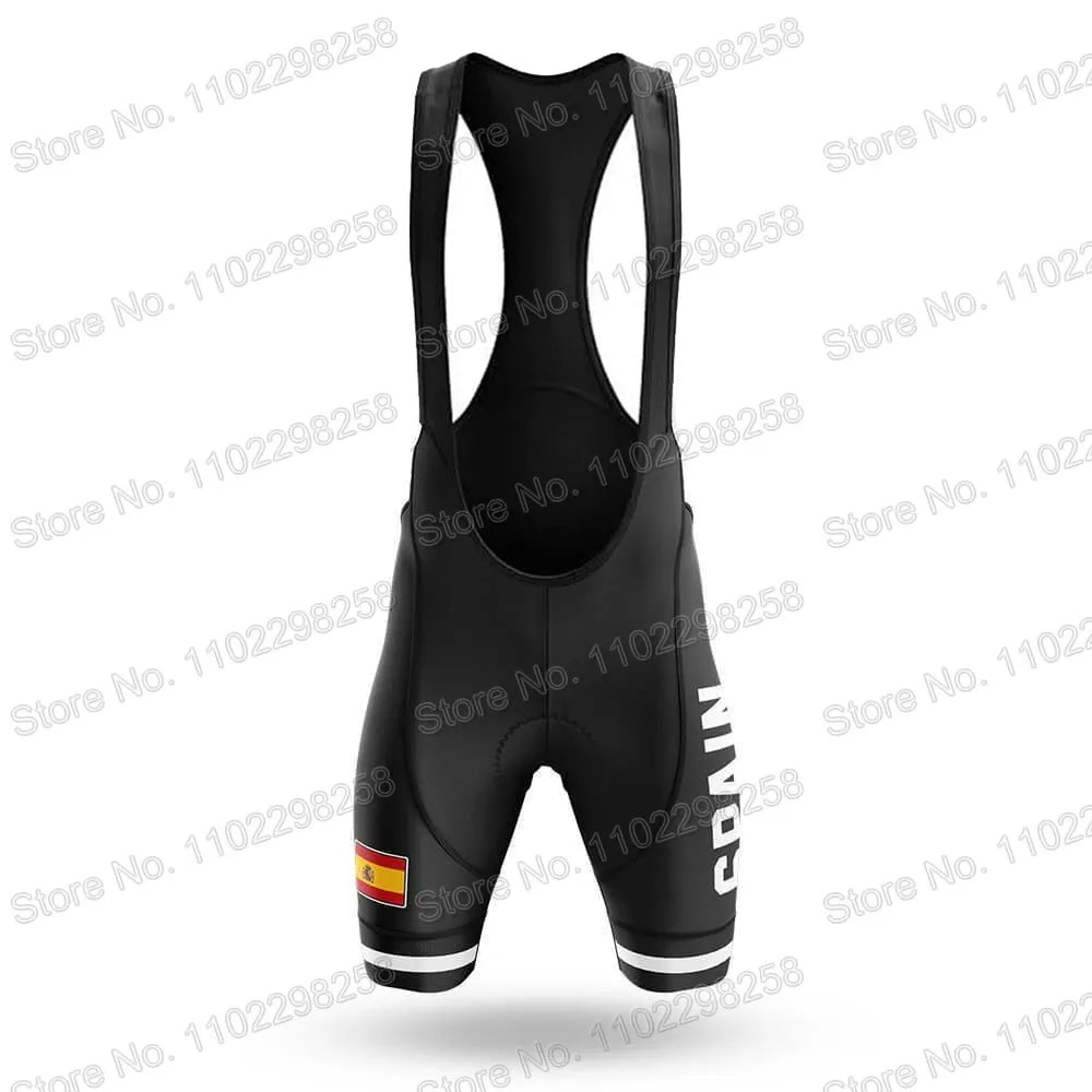 Spain National Team Cycling Jersey Set Espana Flag Clothing