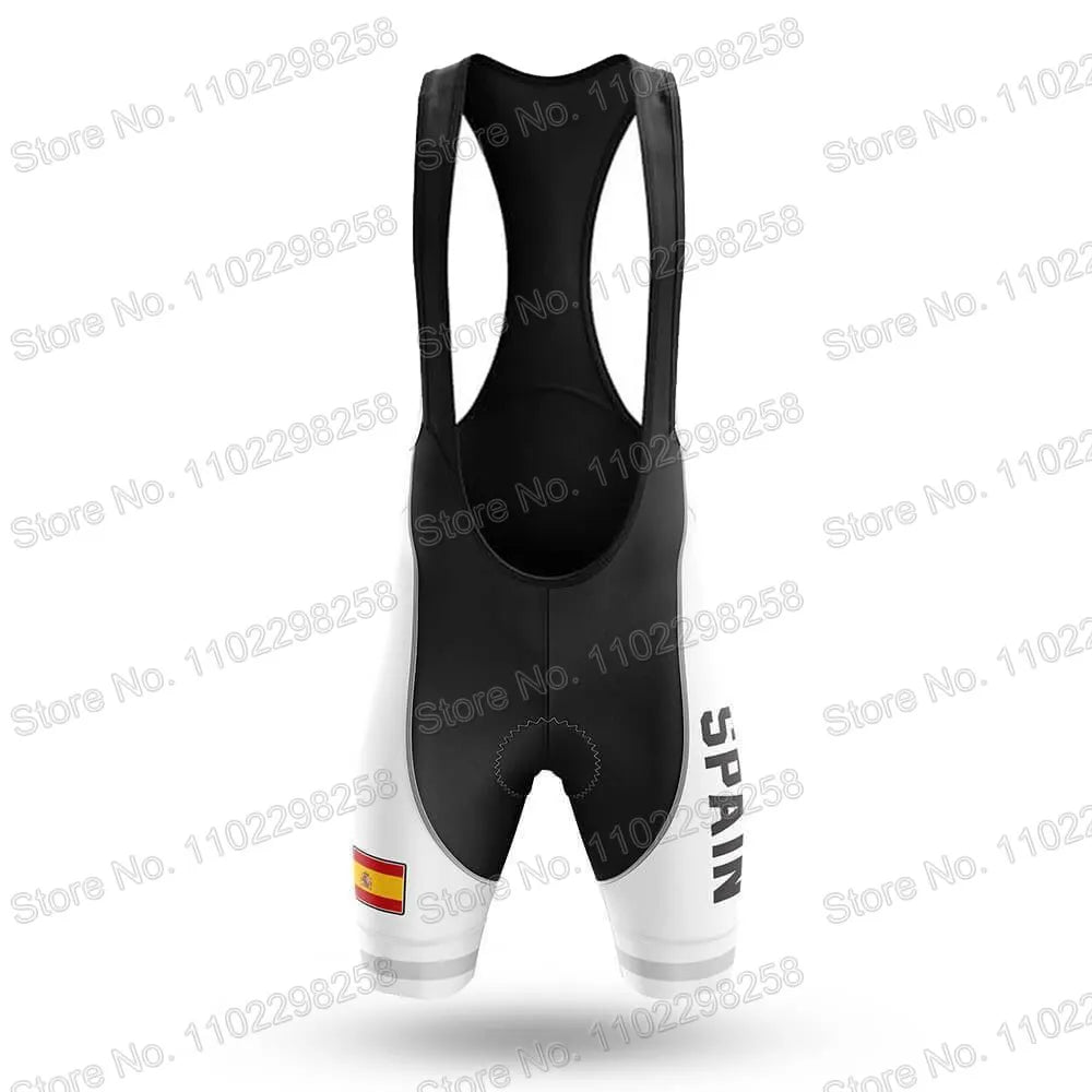 Spain National Team Cycling Jersey Set Espana Flag Clothing