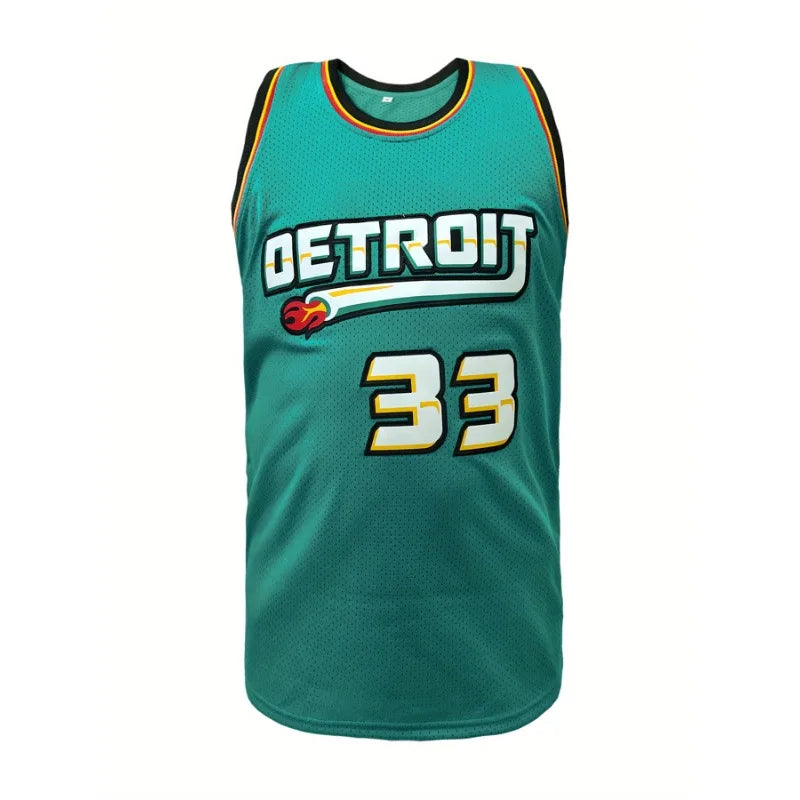 Men's Retro Basketball Jersey Breathable Sleeveless Loose Fit Sports Uniform for Summer