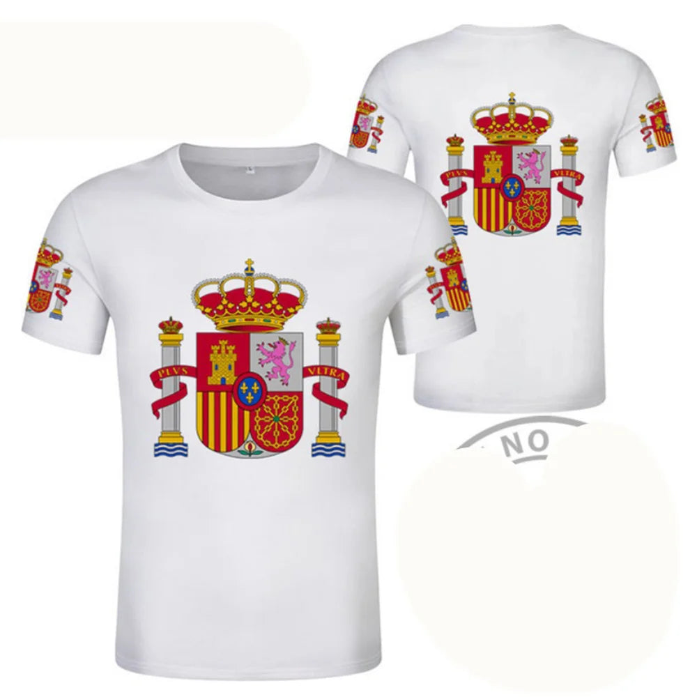 Football Jersey 3D Proud of Spanish Emblem Graphic
