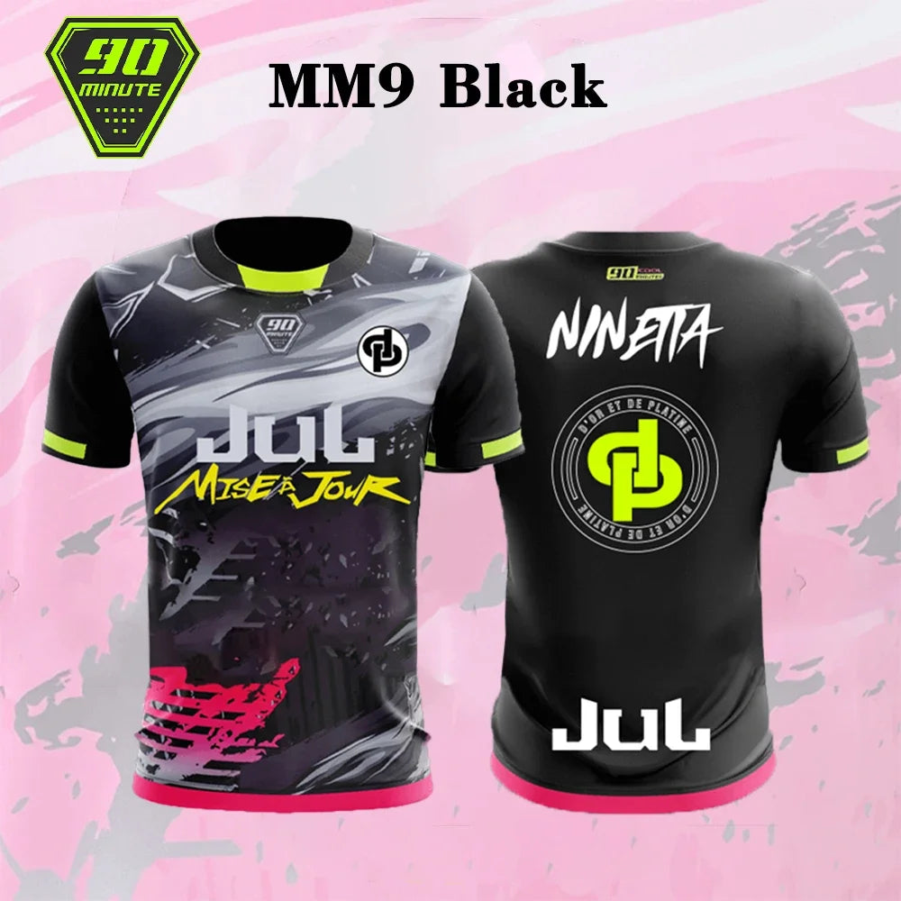 Unisex Sports 90 Minute Jerseys New Maillot JUL T-shirt Summer Youth Breathable And Quick-drying Training Football Shirts
