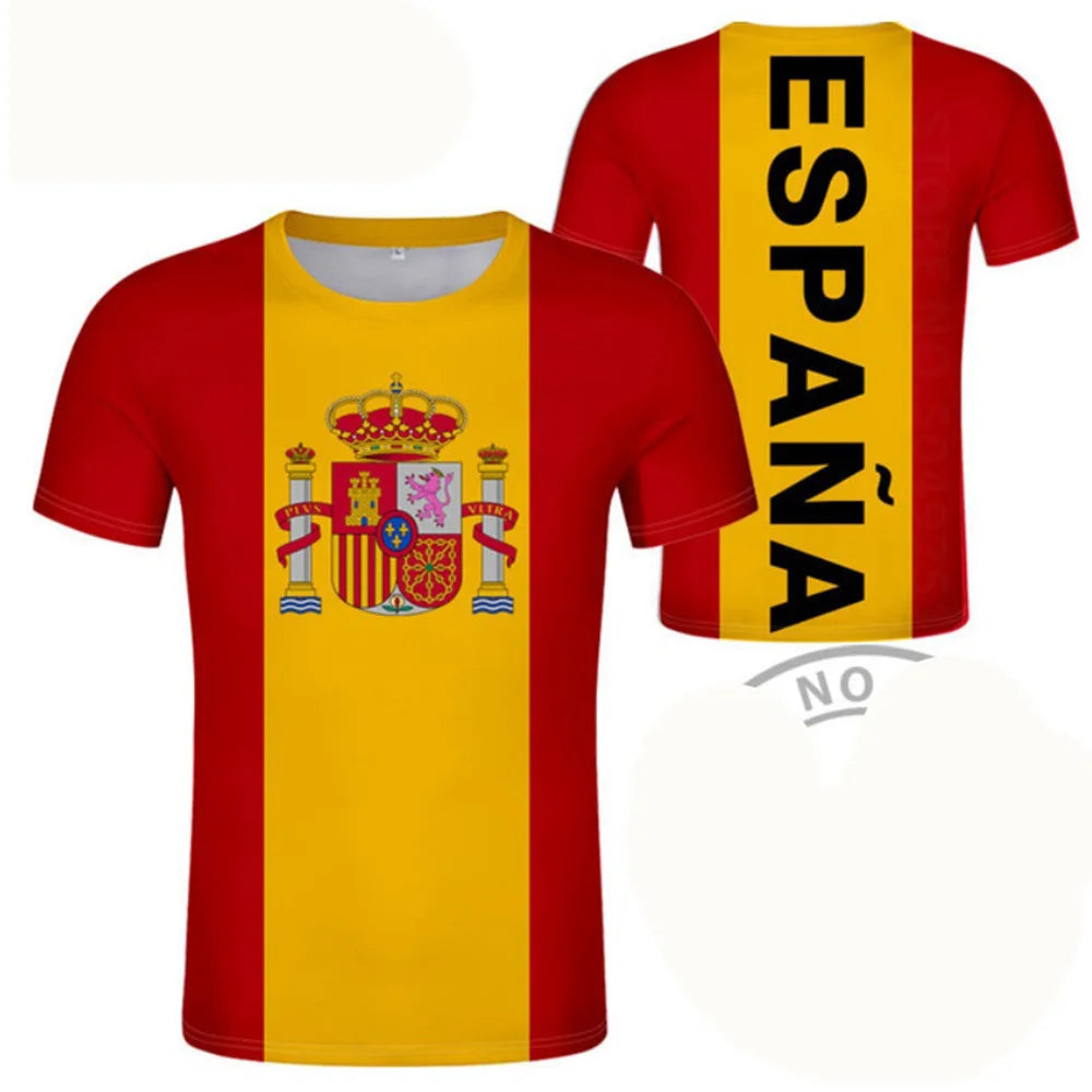 Football Jersey 3D Proud of Spanish Emblem Graphic