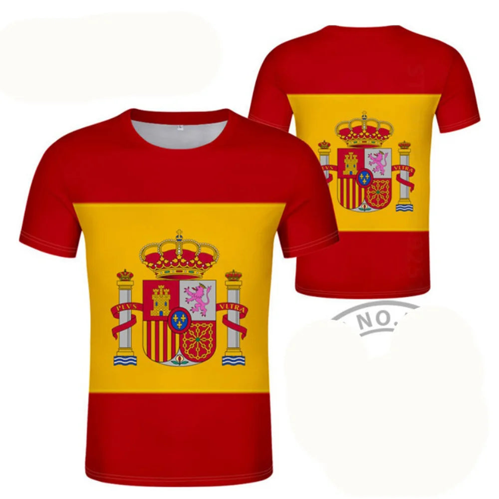 Football Jersey 3D Proud of Spanish Emblem Graphic