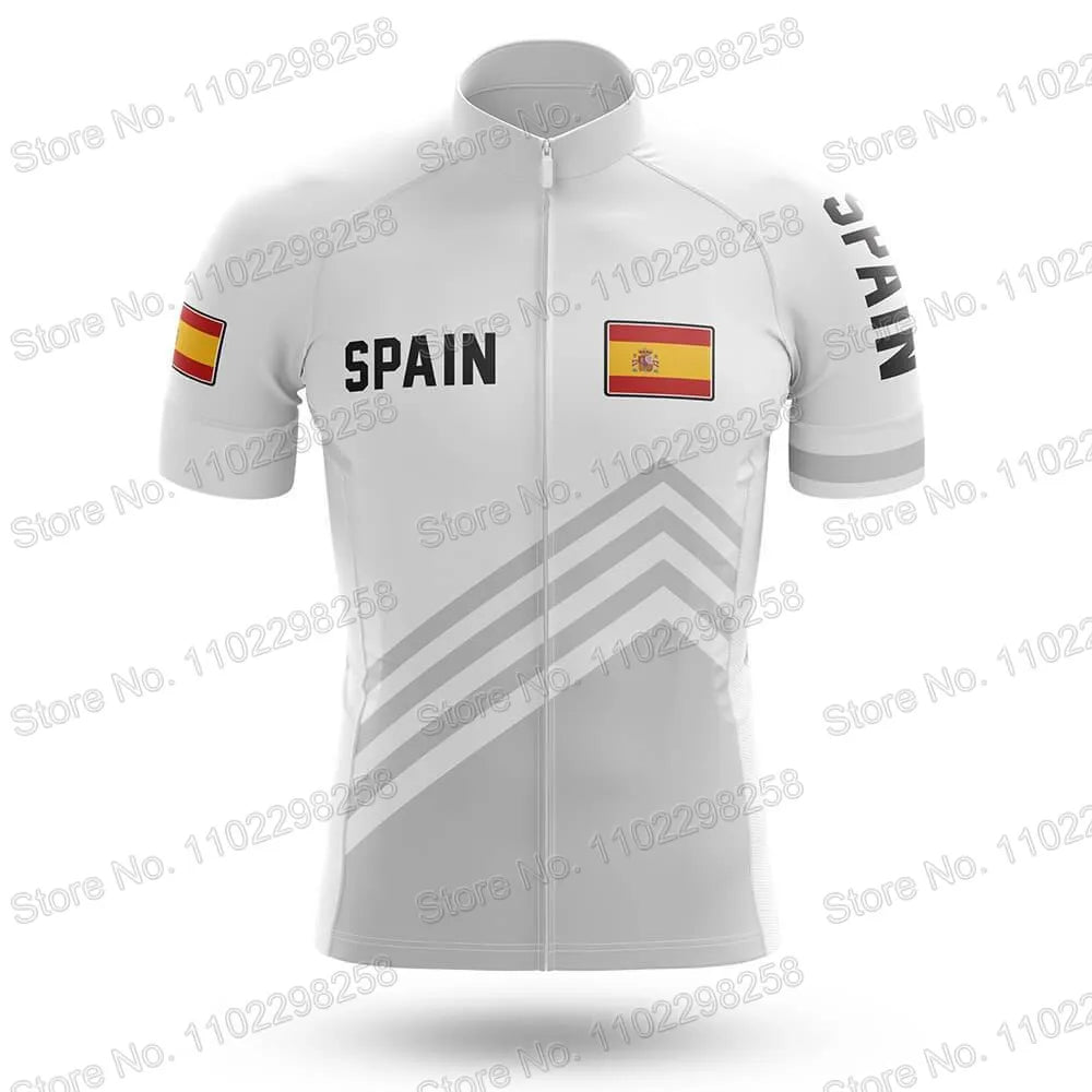 Spain National Team Cycling Jersey Set Espana Flag Clothing