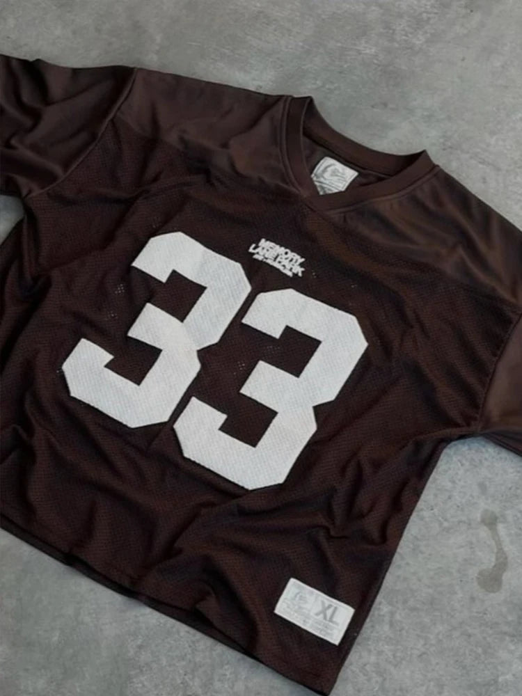 Retro Jersey Quick Dry Breathable Mesh T Shirt