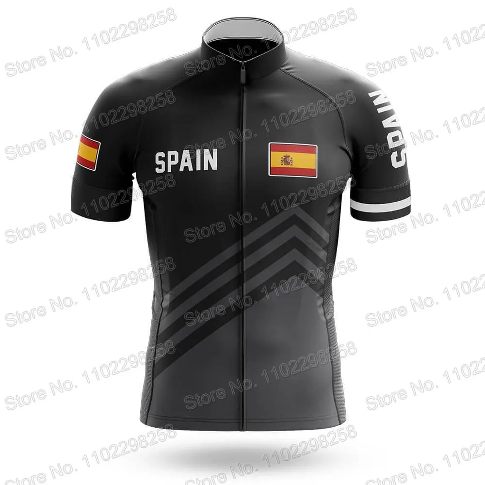 Spain National Team Cycling Jersey Set Espana Flag Clothing