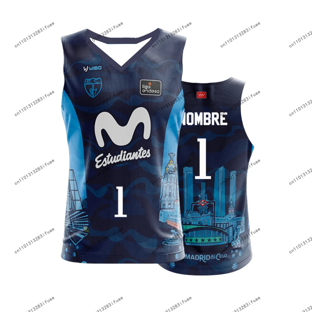 2025-26 Club Estudiantes de Baloncesto New Arrivals Spain Basketball Jerseys 3D Printed