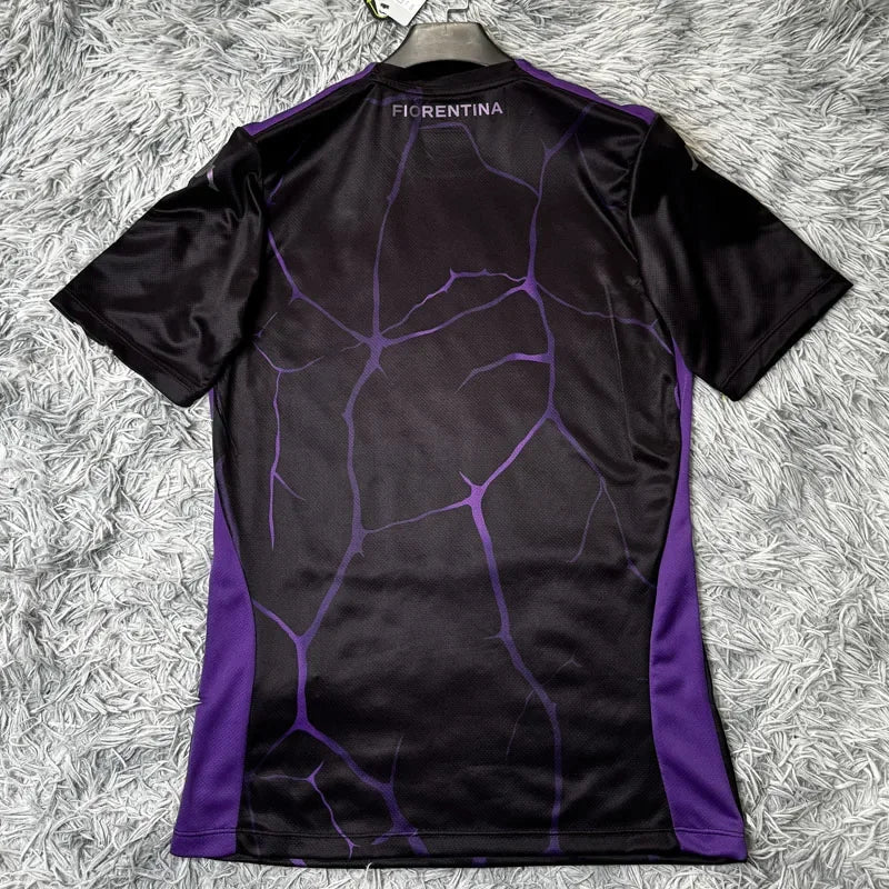 2025 Serie A Fiorentina Player Edition Short-sleeved Jersey, Quick-drying 3d Printed for Both Men and Women