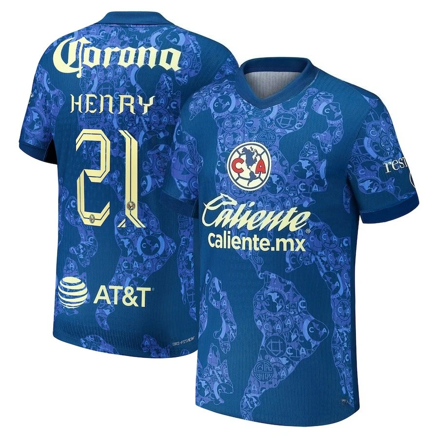 2025 Summer New Club America Jersey for Men and Women, Quick-Drying and Breathable Shirt for Casual Sports and T-shirt.