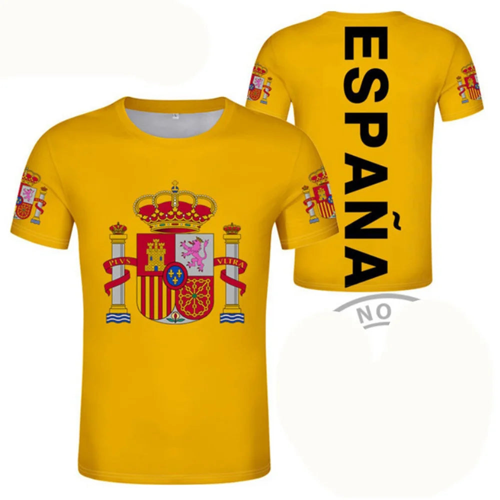 Football Jersey 3D Proud of Spanish Emblem Graphic