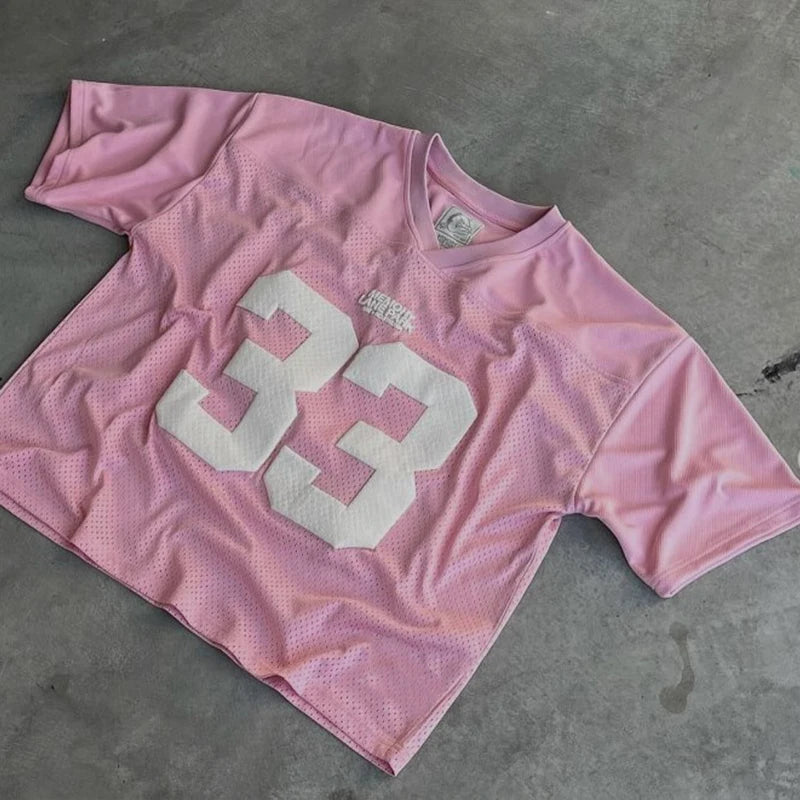 Retro Jersey Quick Dry Breathable Mesh T Shirt