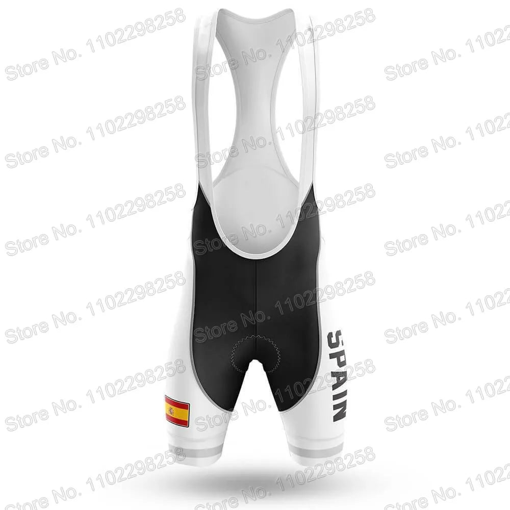 Spain National Team Cycling Jersey Set Espana Flag Clothing