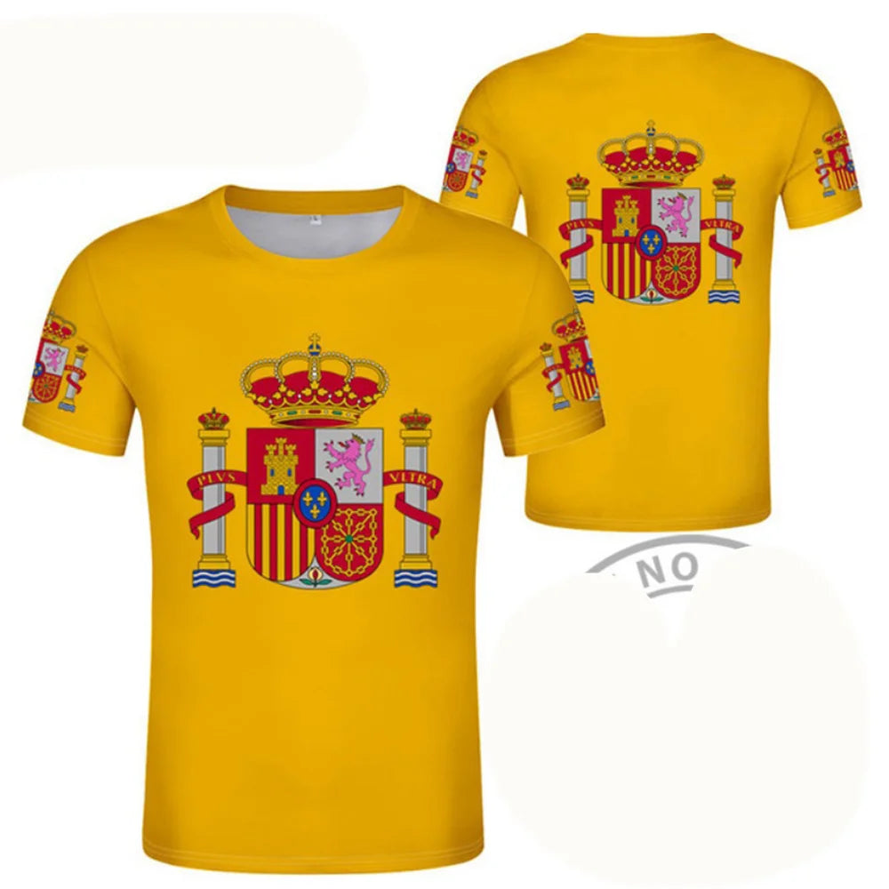 Football Jersey 3D Proud of Spanish Emblem Graphic