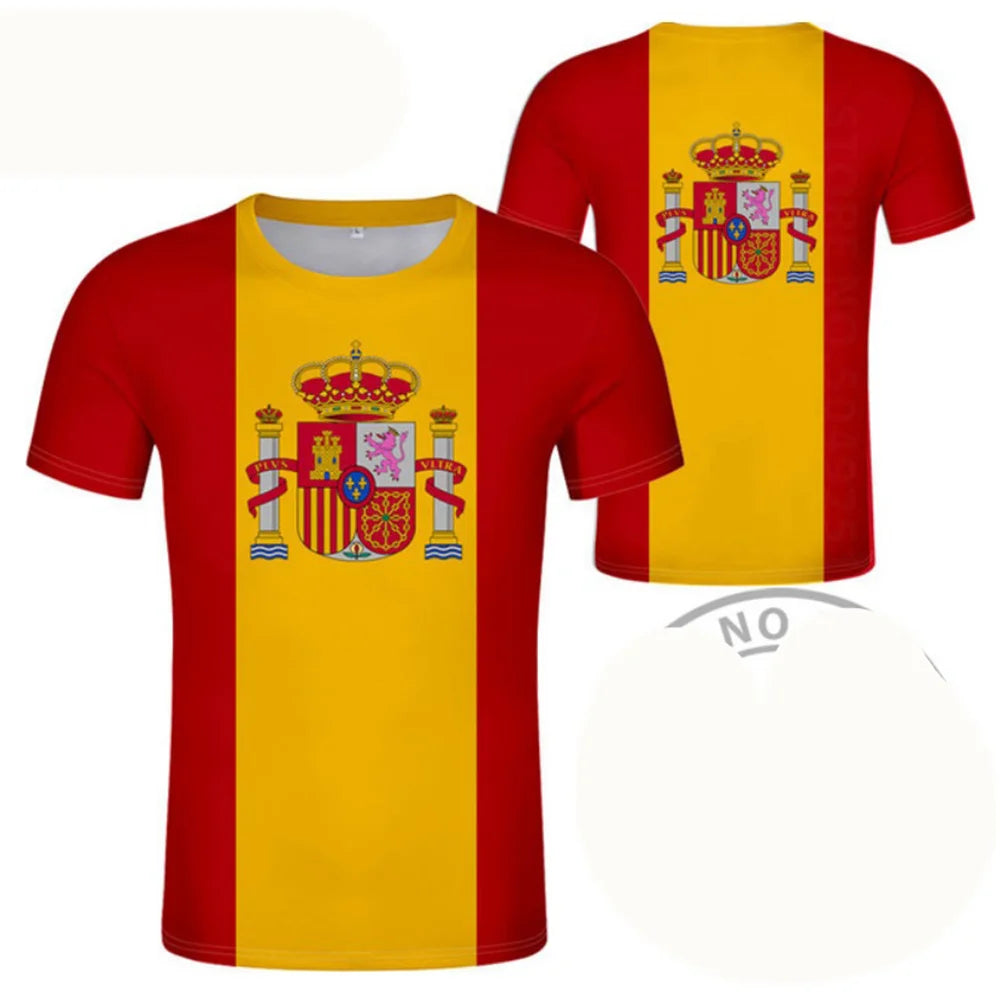 Football Jersey 3D Proud of Spanish Emblem Graphic