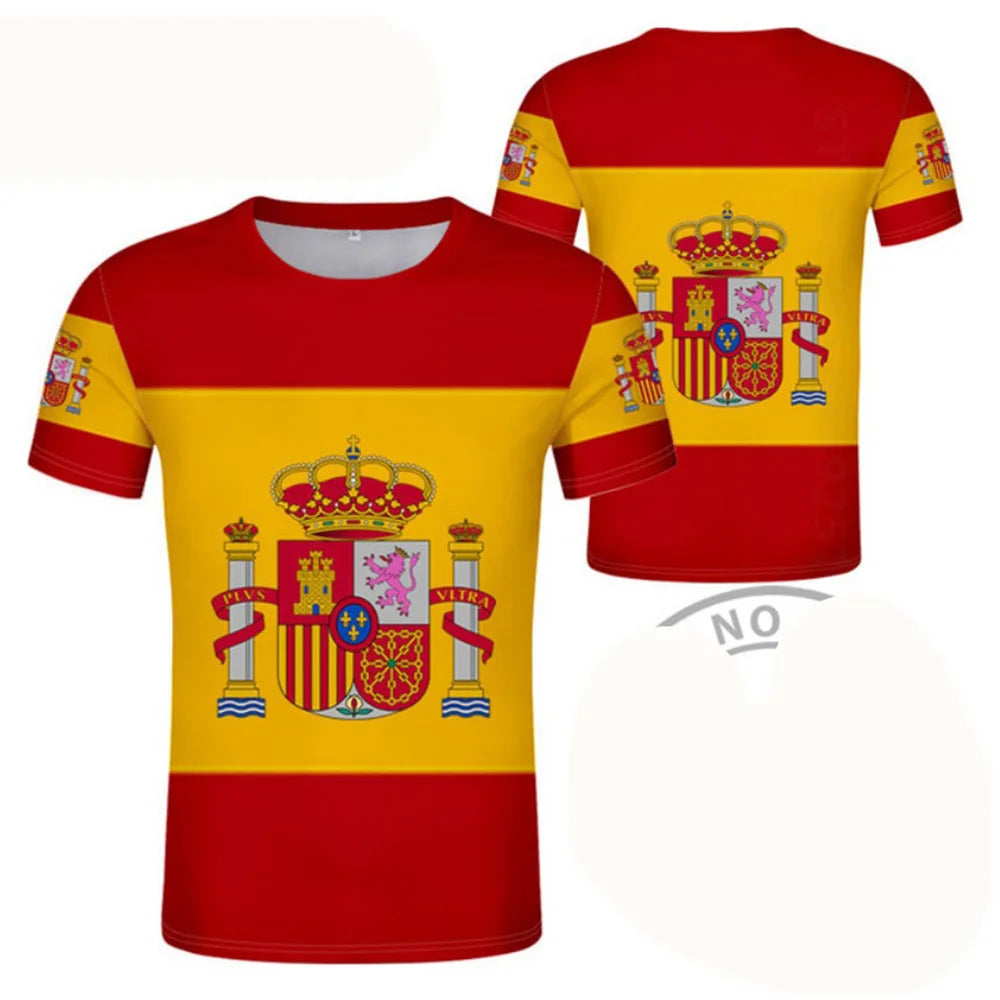 Football Jersey 3D Proud of Spanish Emblem Graphic