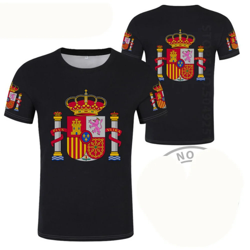Football Jersey 3D Proud of Spanish Emblem Graphic