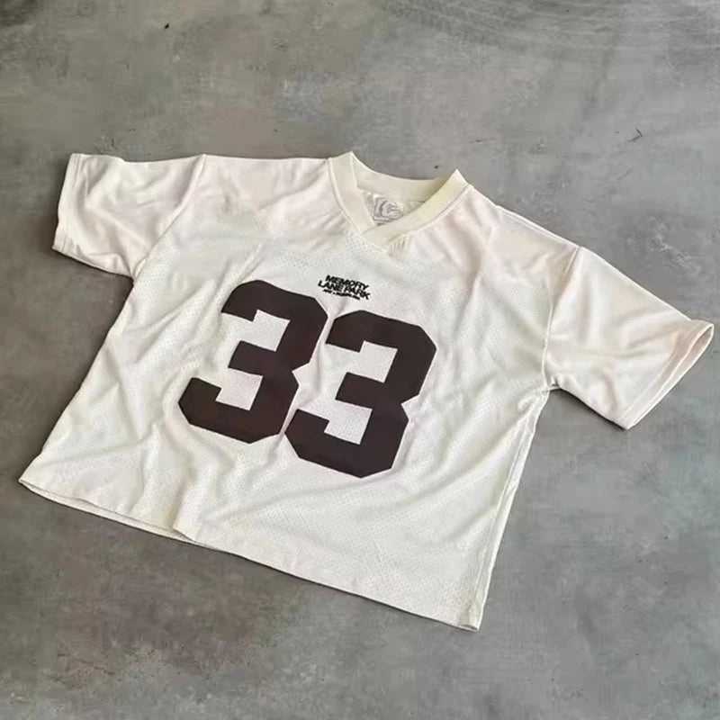 Retro Jersey Quick Dry Breathable Mesh T Shirt