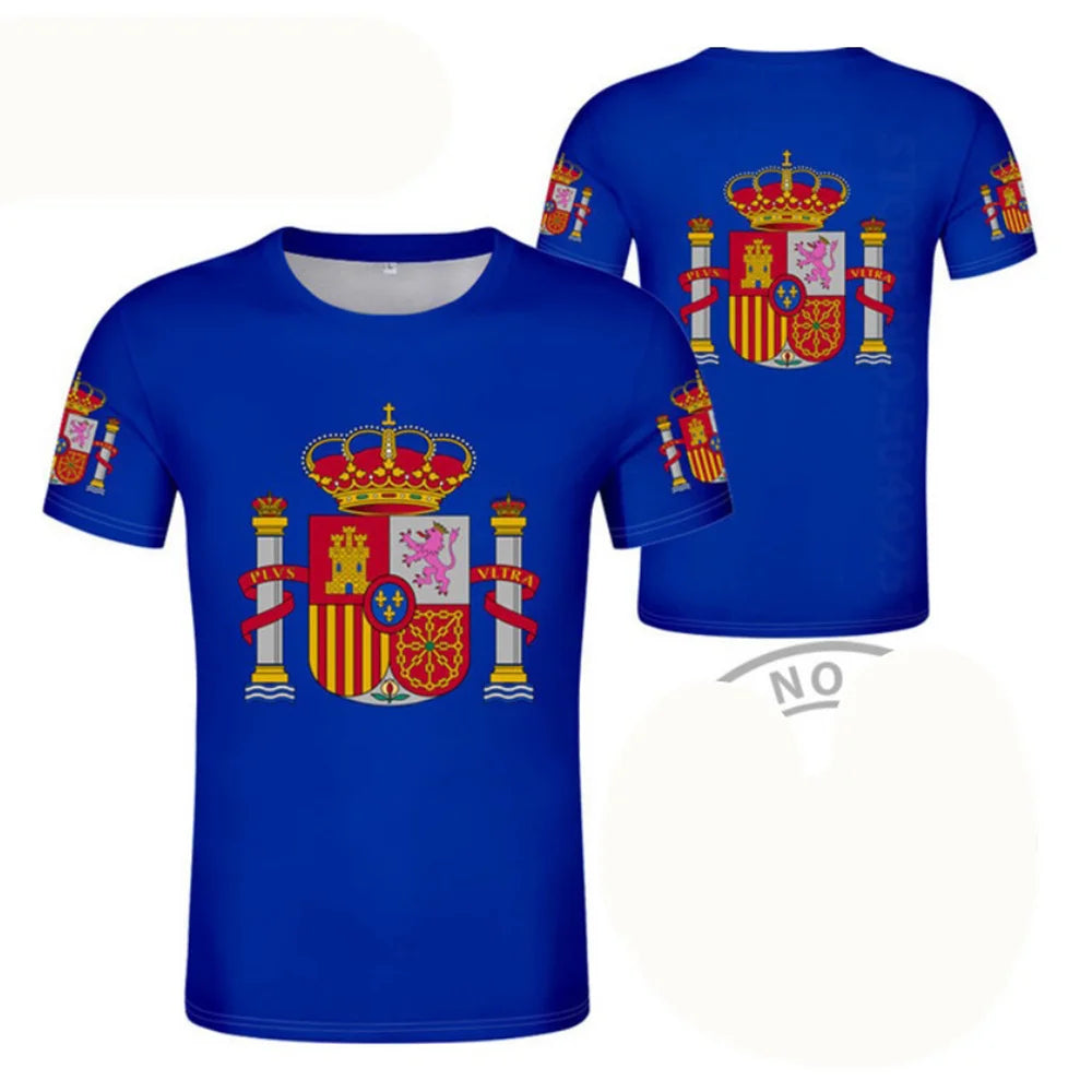Football Jersey 3D Proud of Spanish Emblem Graphic