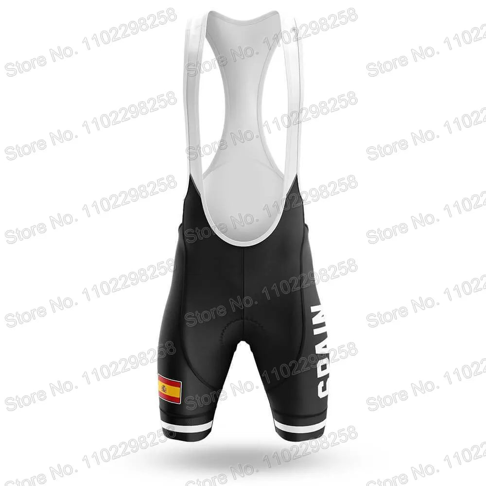 Spain National Team Cycling Jersey Set Espana Flag Clothing