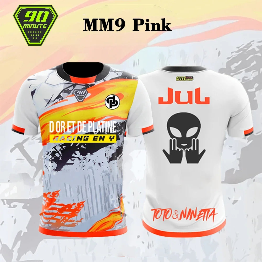 Unisex Sports 90 Minute Jerseys New Maillot JUL T-shirt Summer Youth Breathable And Quick-drying Training Football Shirts