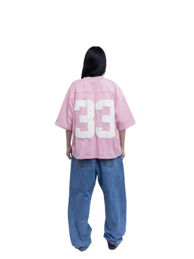 Retro Jersey Quick Dry Breathable Mesh T Shirt