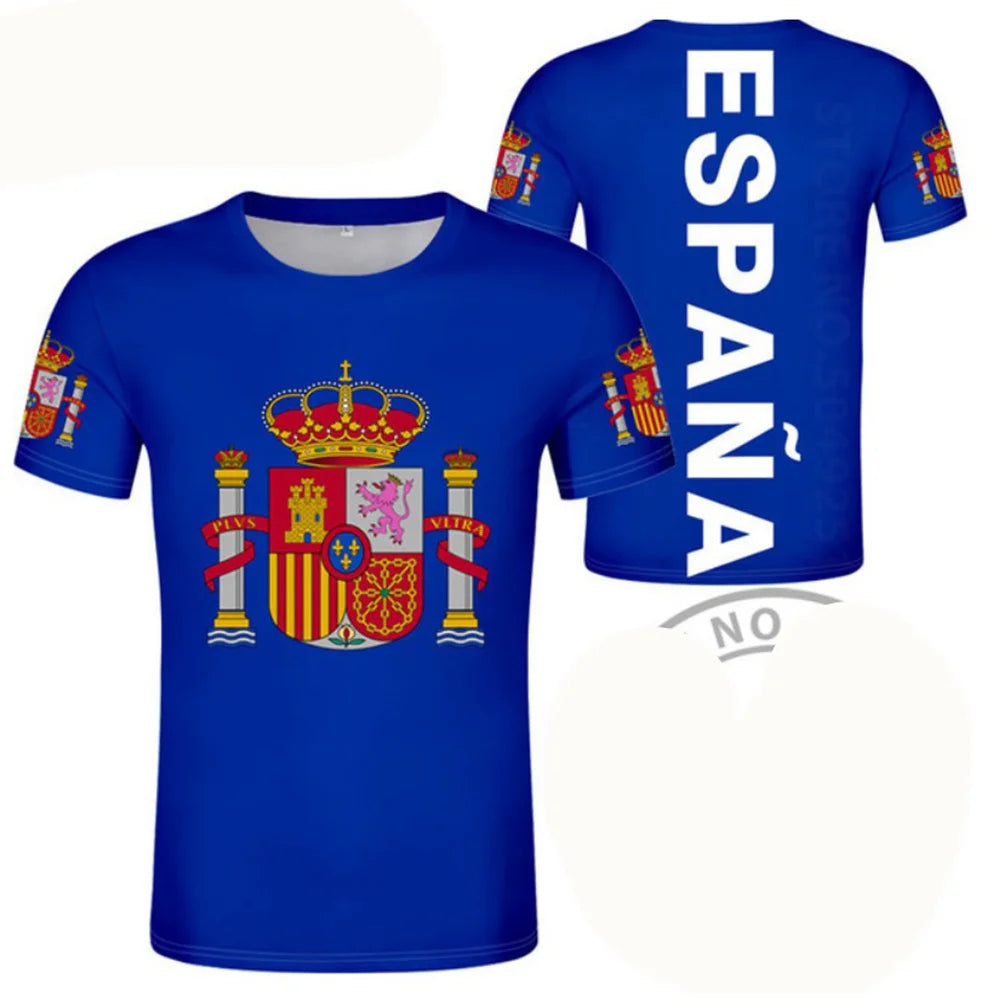 Football Jersey 3D Proud of Spanish Emblem Graphic