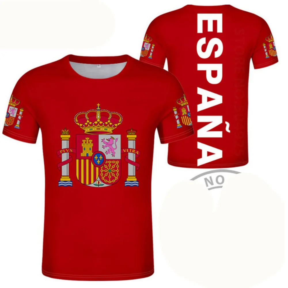 Football Jersey 3D Proud of Spanish Emblem Graphic