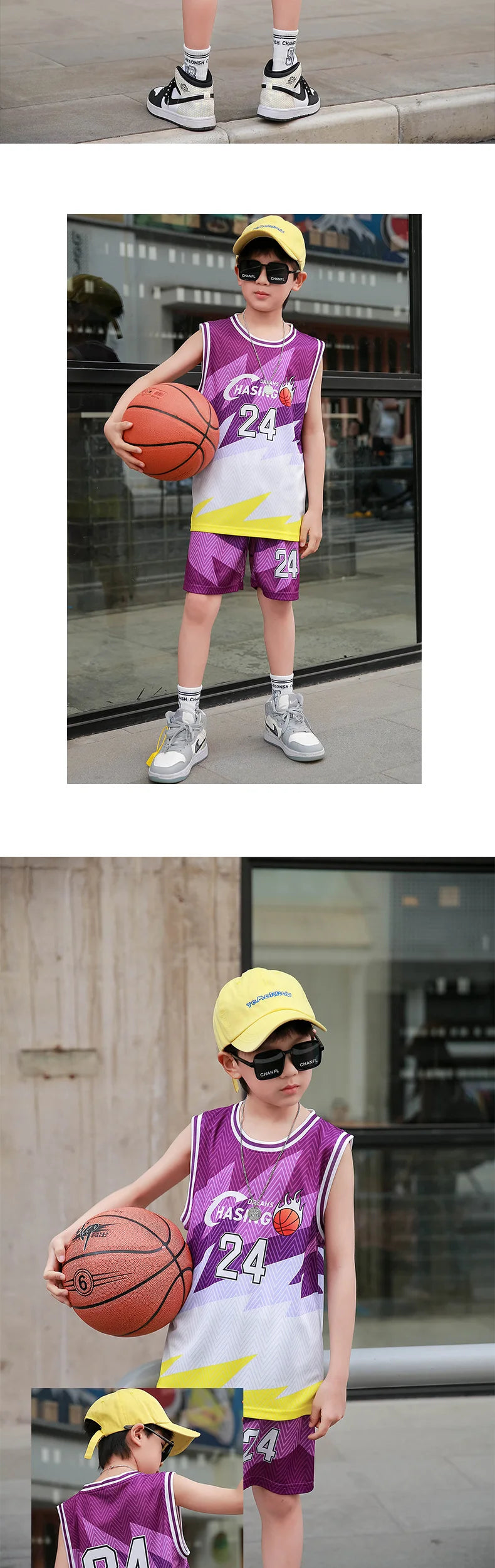 Children Basketball Jersey Kid Team Training Uniform Quick-drying Fashionable Comfortable Boy Girl Shirt Sportswear Tracksuit