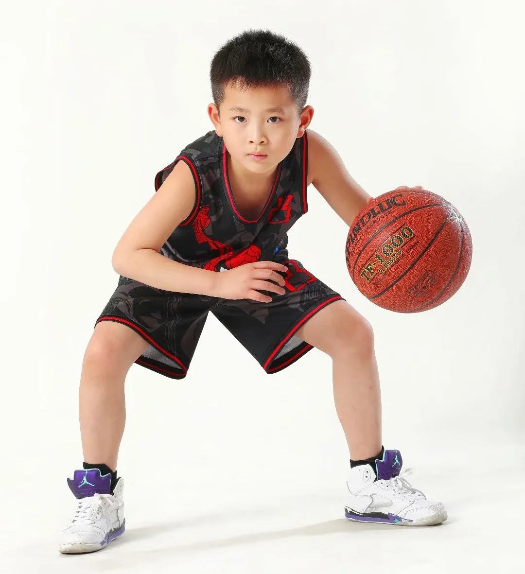 Summer Children's Jersey Baby Boys Cartoon Number 23 Basketball Clothes Child 3-12 Years Basketball Sports Set