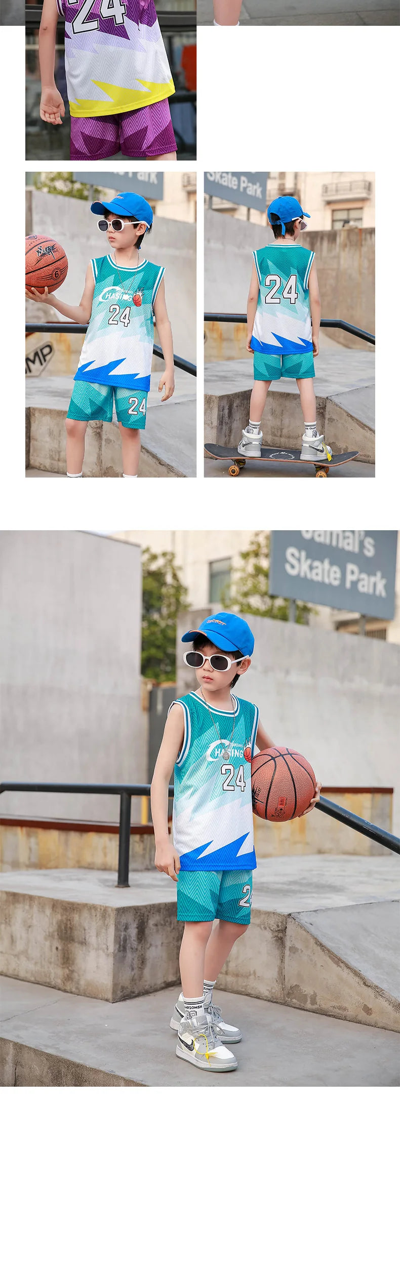 Children Basketball Jersey Kid Team Training Uniform Quick-drying Fashionable Comfortable Boy Girl Shirt Sportswear Tracksuit