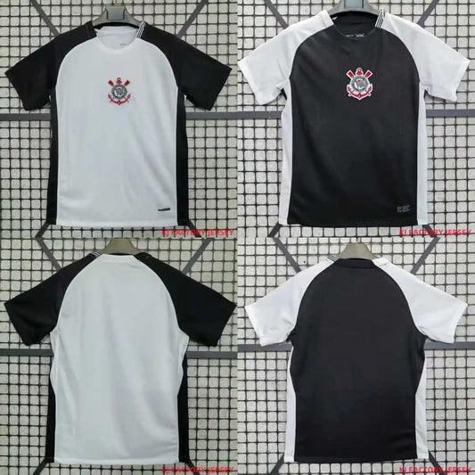 25-26 Brazilian Serie A Corinthians Home and Away Fan Edition Short Sleeved Jersey