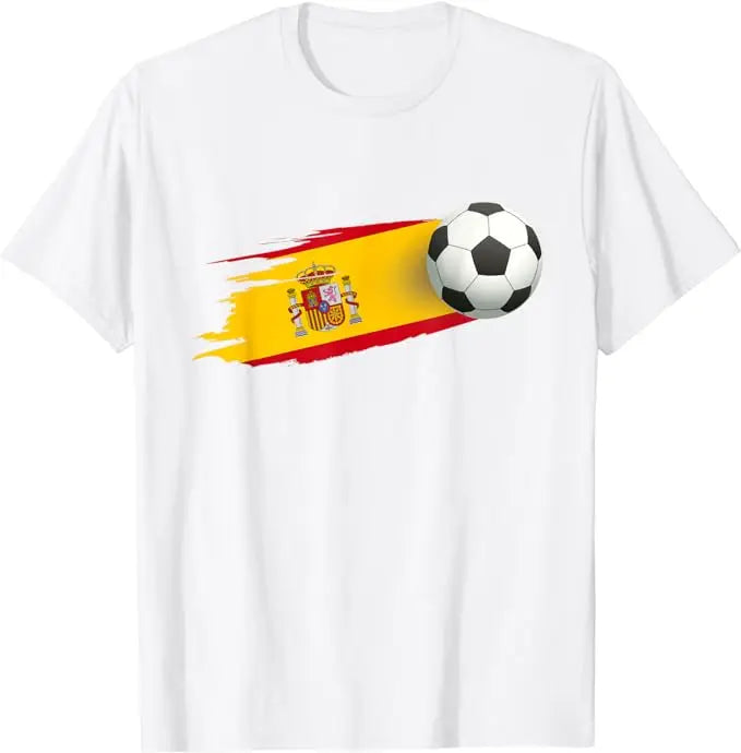 Soccer Ball Spain Flag Jersey